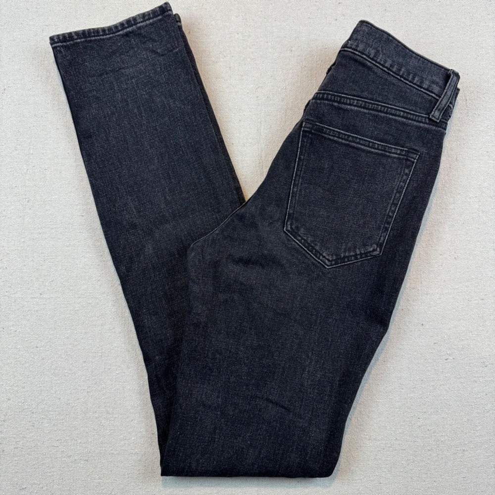 Abercrombie & Fitch 26/2L Slim Straight Jeans Womens Black Ultra High Rise